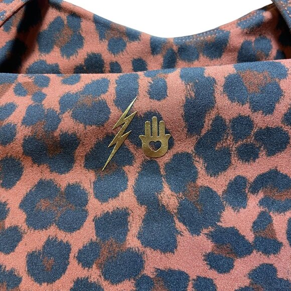 Kendall Toole x Spiritual Gangster Leopard Print Sports Bra Women's Size XL NWOT - Picture 4 of 4